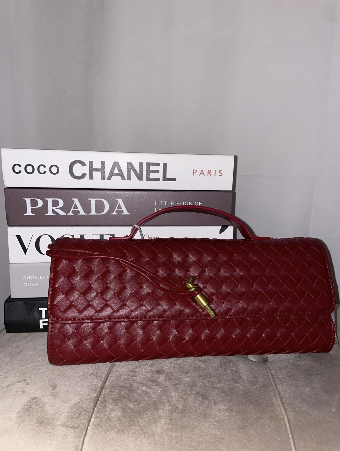 Bottega Bag bordeaux avanti 2