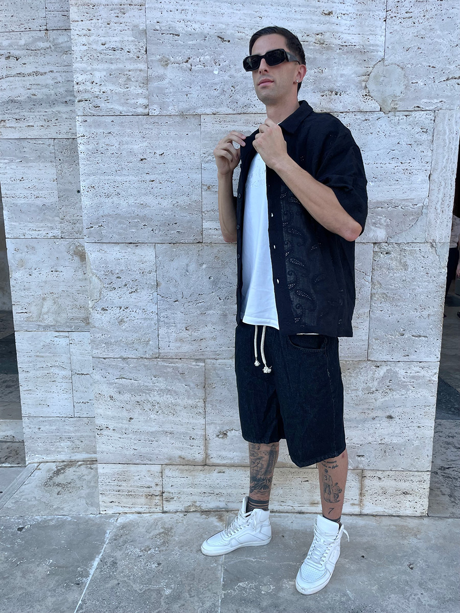 Camicia Uomo Maiorca Nera