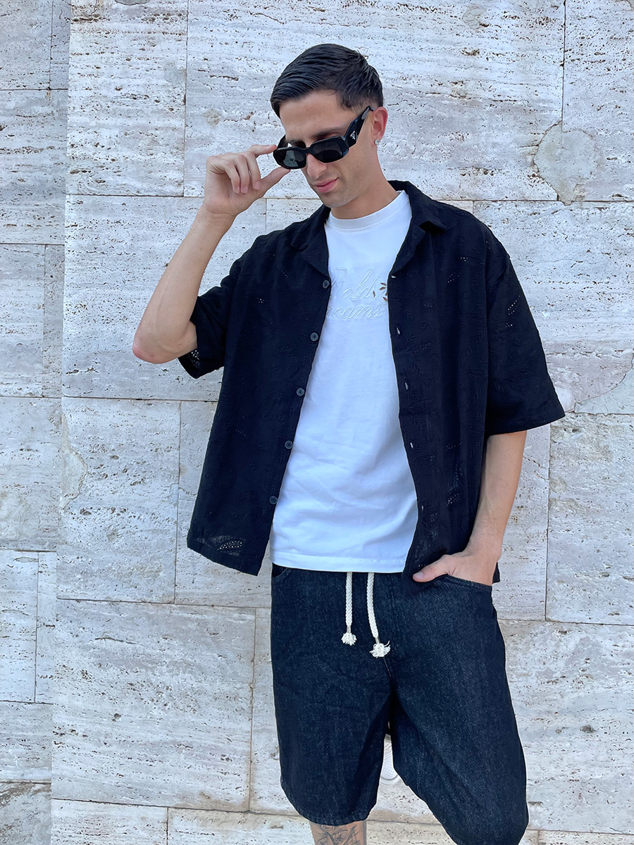 Camicia Uomo Maiorca Nera