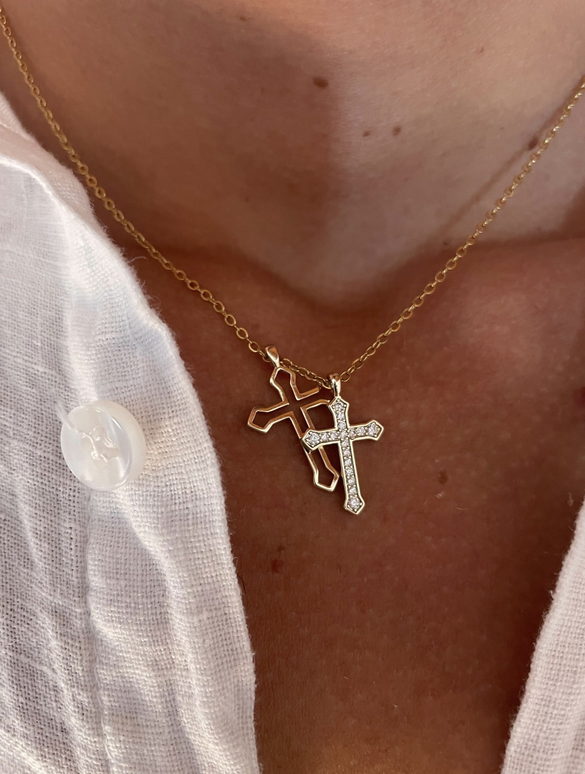 Collana croce oro 2