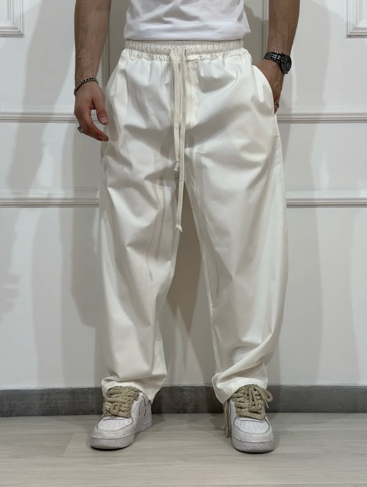 Panta baggy white 1
