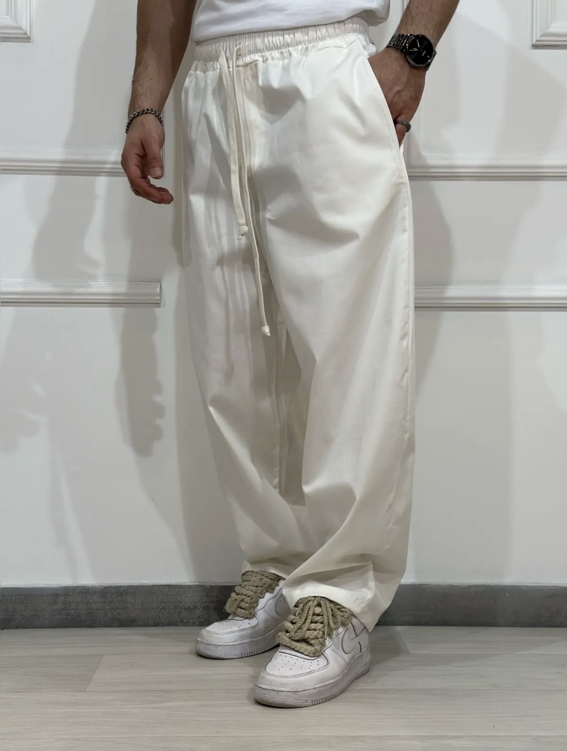 Panta baggy white 2