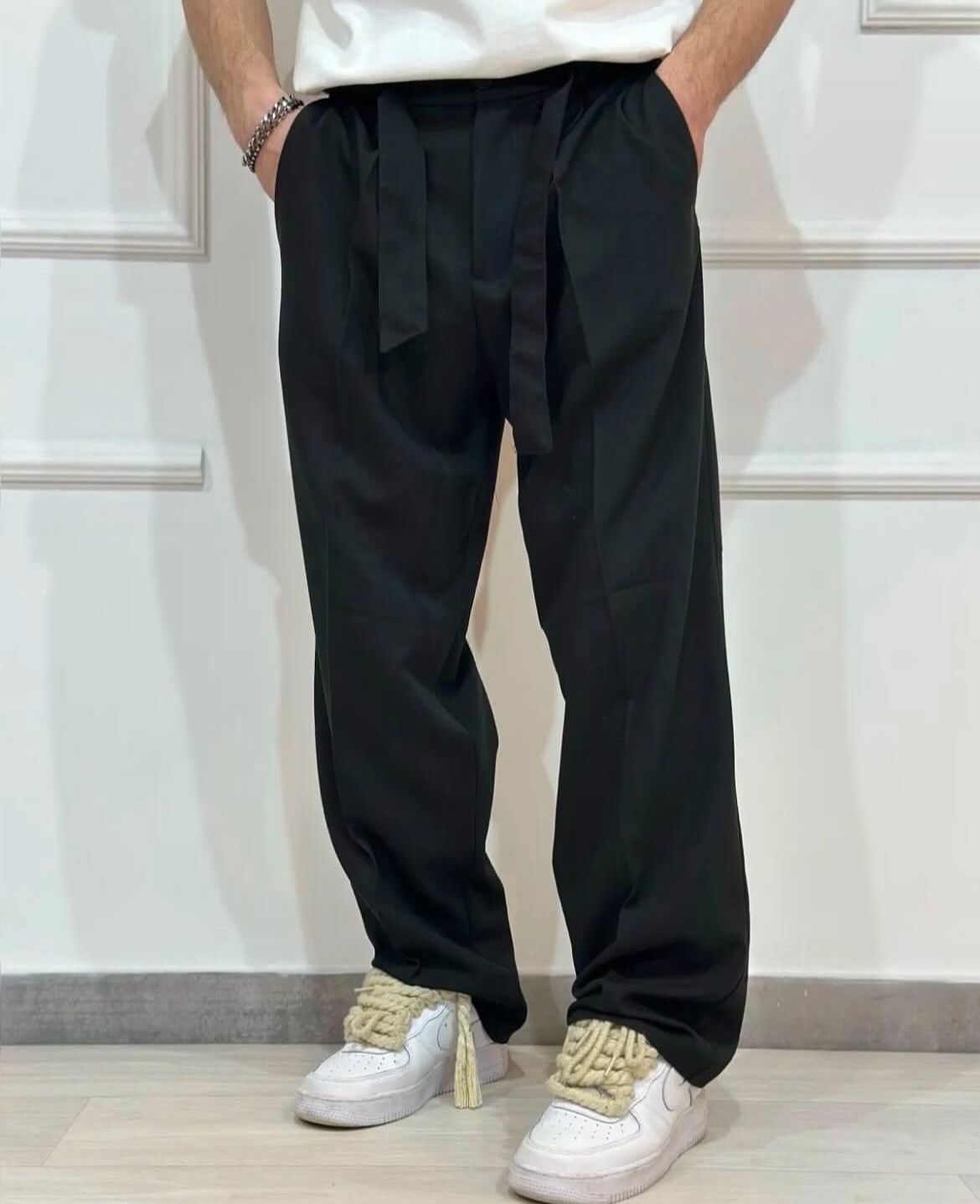 Panta elegant black davanti