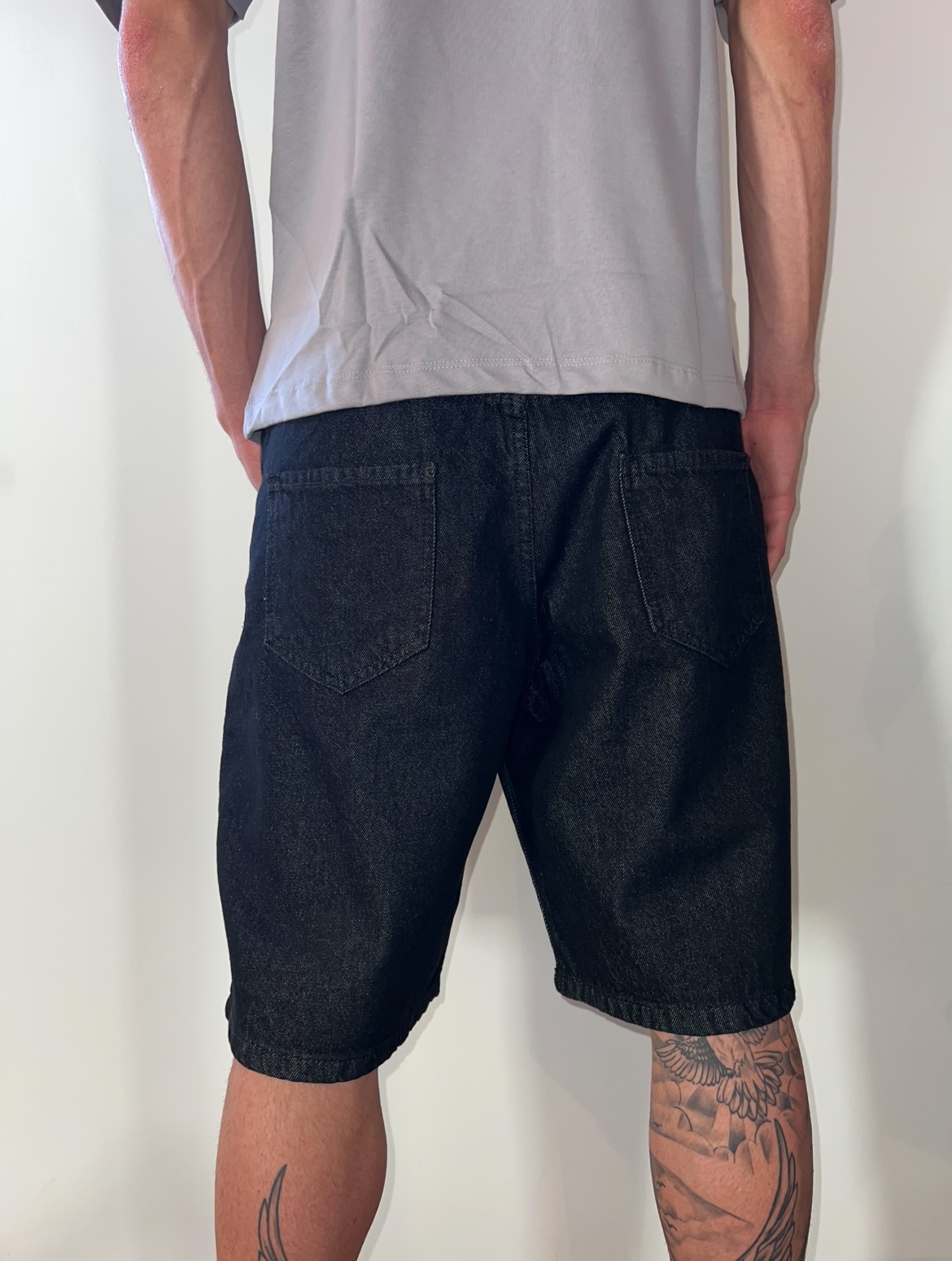 Pantaloncino jeans nero 3