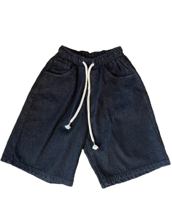 Pantaloncino jeans nero 4