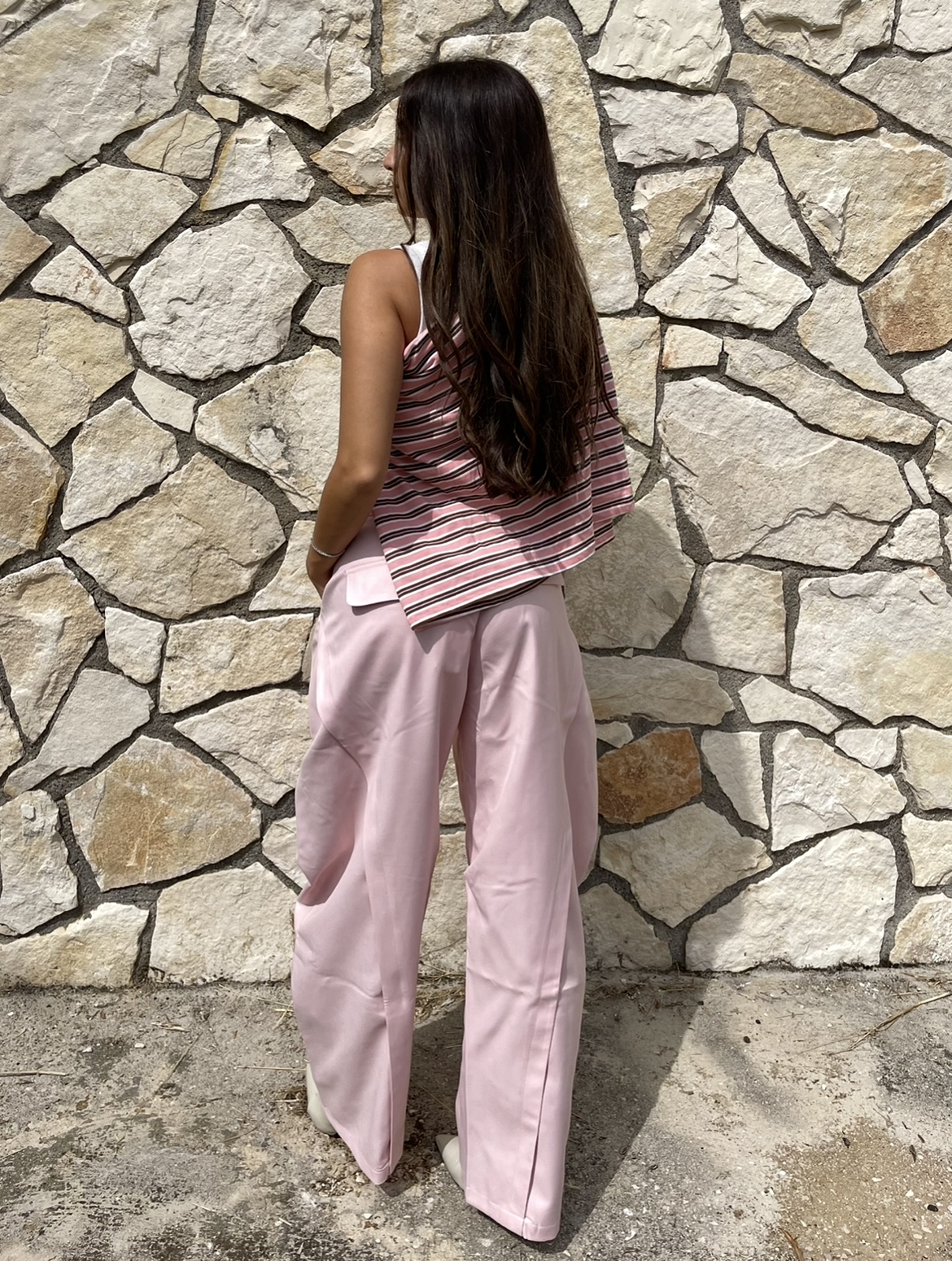 Pantalone Ballon Pink dietro