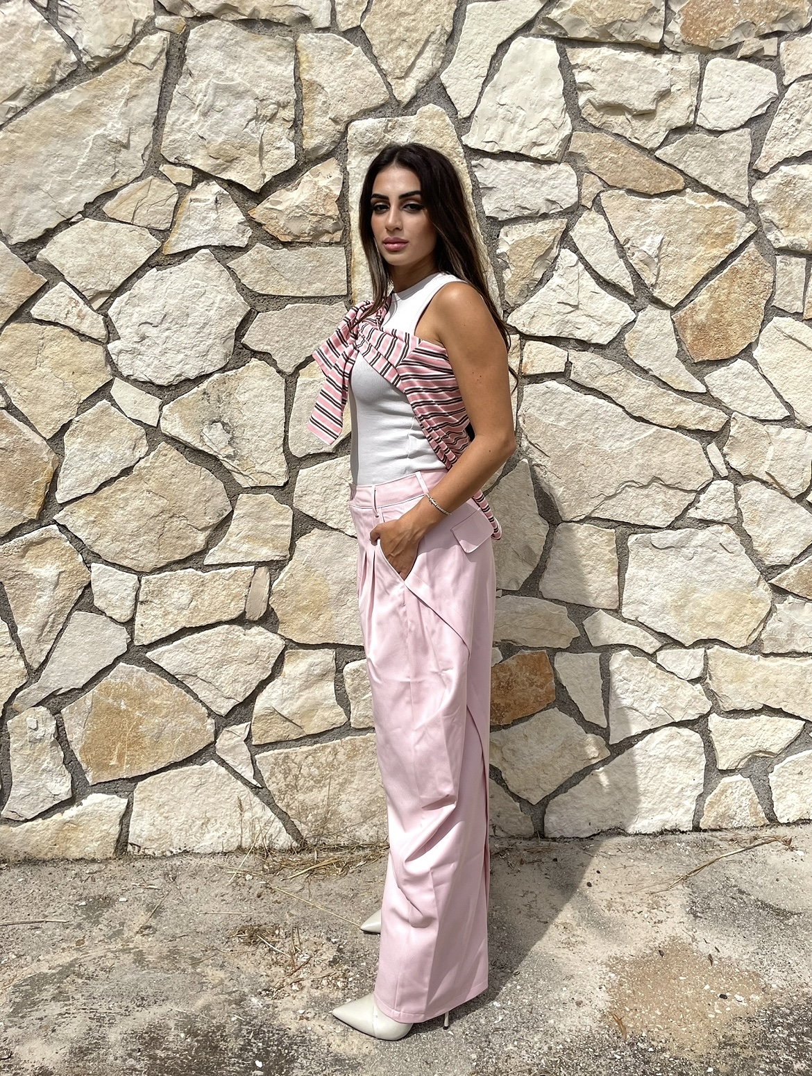 Pantalone Ballon Pink lato