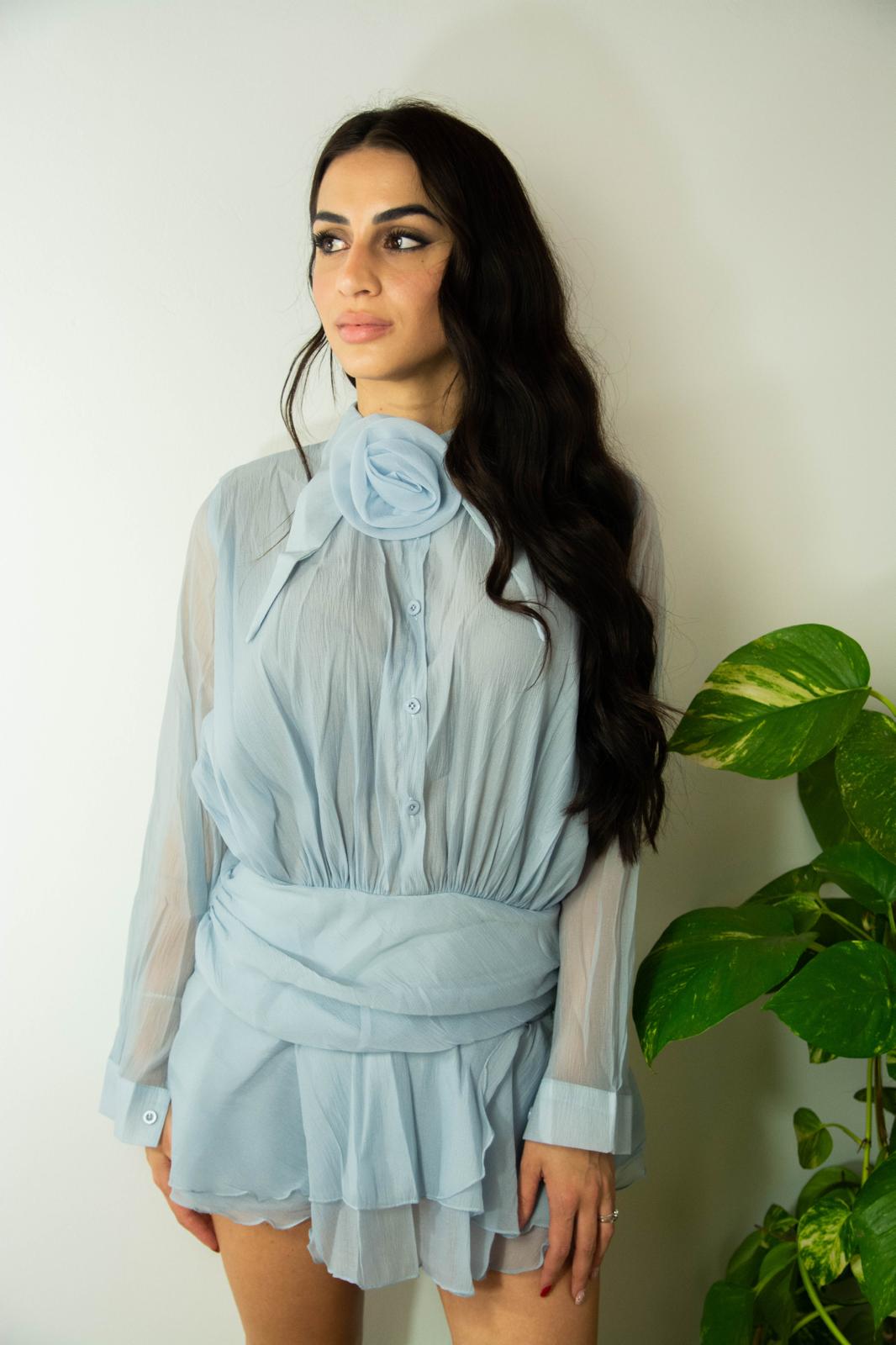 Vestito Paris azzurro 1