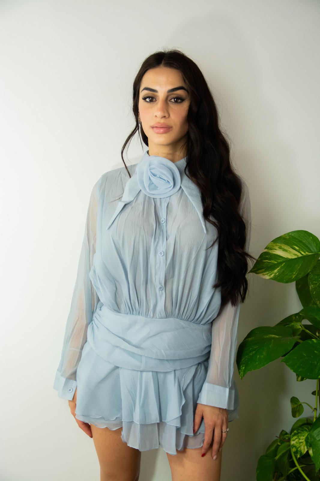 Vestito Paris azzurro 2