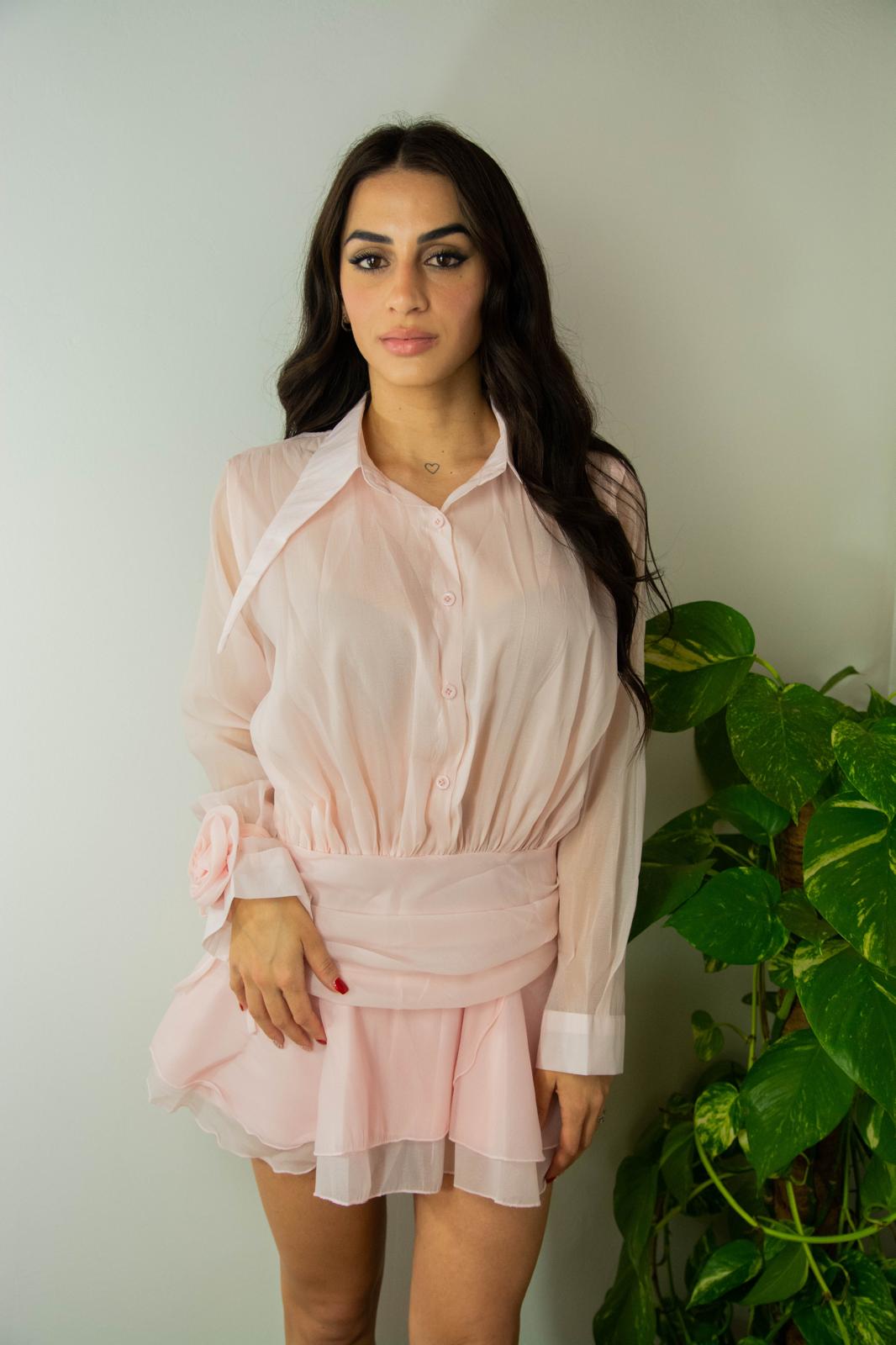 Vestito Paris rosa 1